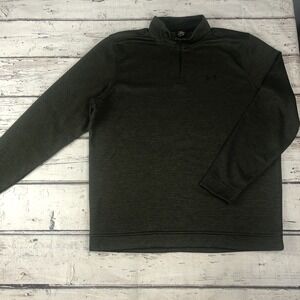 Under Armour Storm Golf Sweatshirt Men 2XL Green 1/4 Zip Performance Athletic